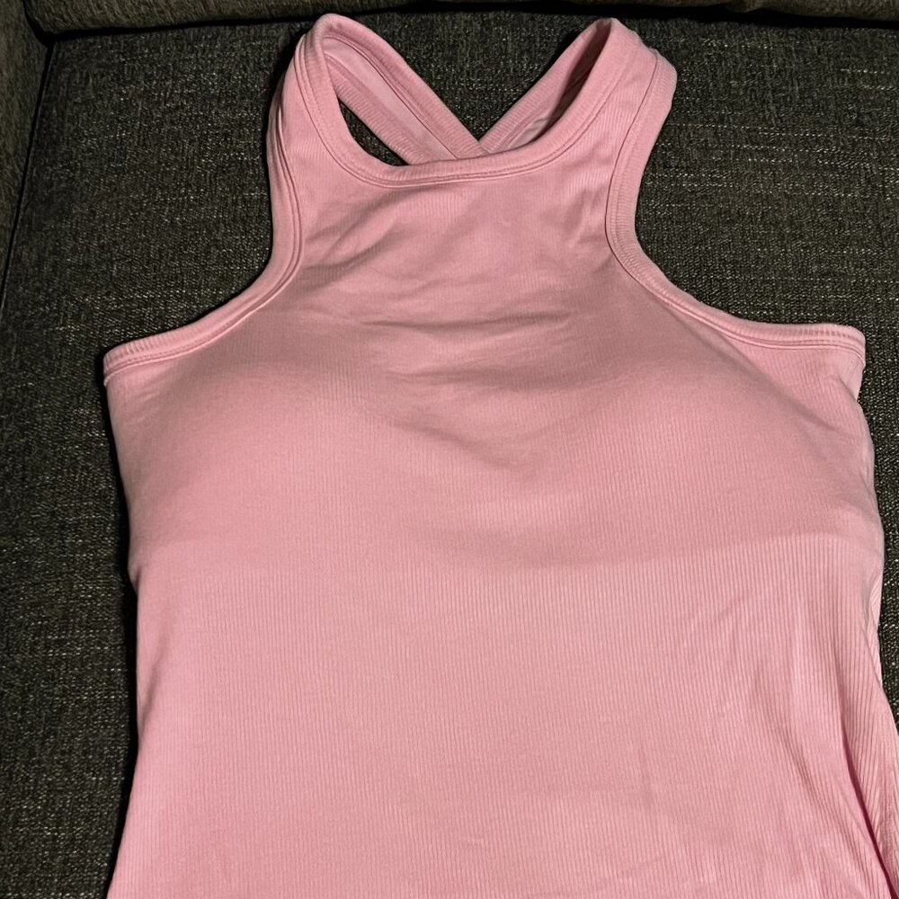 PopFlex Not Your Typical Tank small bubblegum pink built-in bra